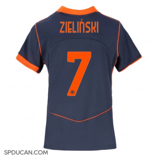 Zenski Nogometni Dres Inter Milan Piotr Zielinski #7 Rezervni 2025-26 Kratak Rukav Zenski Nogometni Dres Inter Milan Piotr Zielinski #7 Rezervni 2025-26 Kratak Rukav